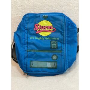 Futurama Slurm Insulated Lunch Bag Blue Vending Machine Crossbody Tote 2017